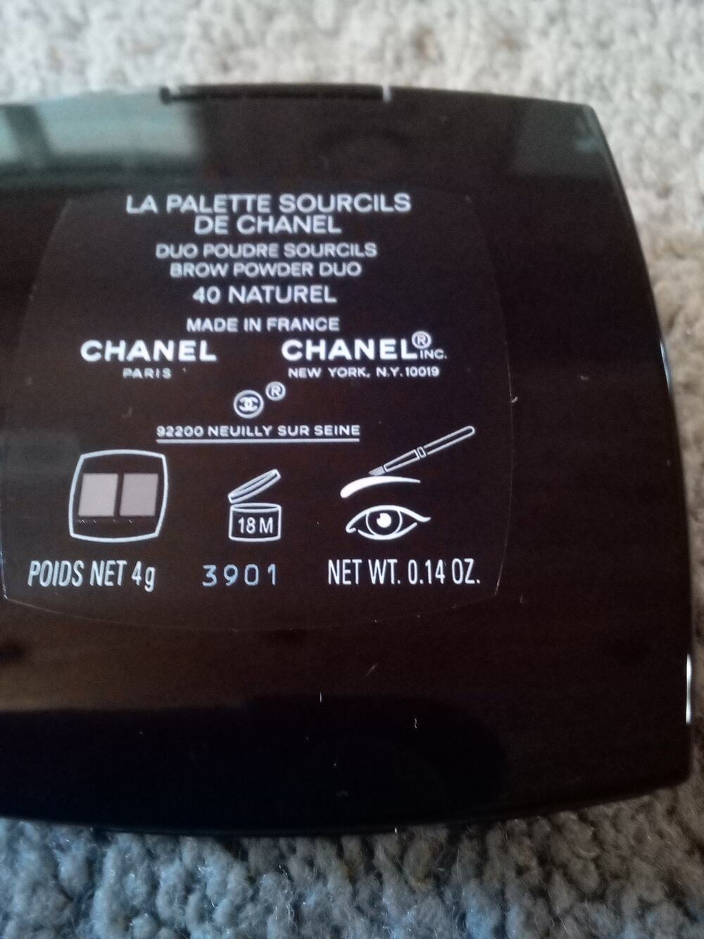 New Chanel La Palette Sourcils Brow Powder Duo Naturel 40